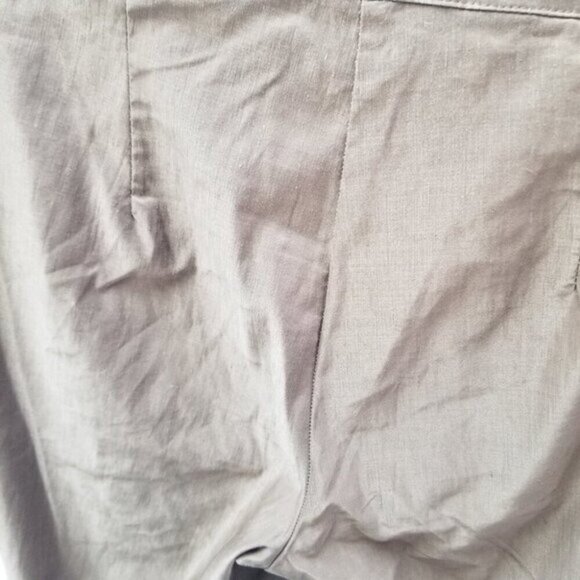 Sarah Pacini Linen Blend Ankle Zipper Pants - Picture 12 of 14